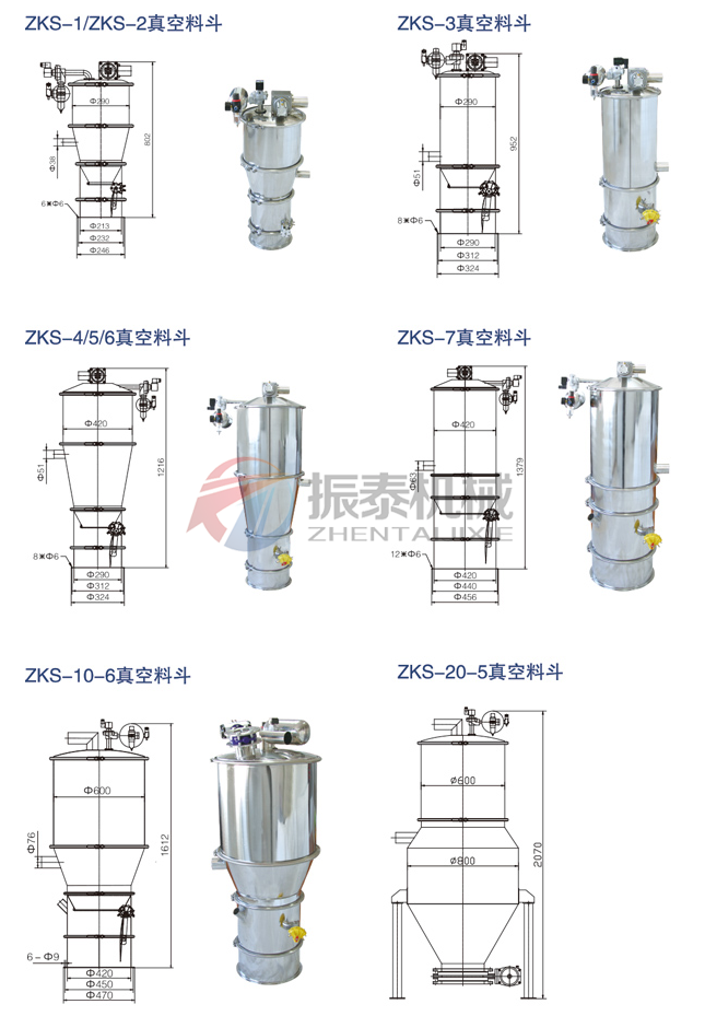 真空加料機(jī)詳細(xì)型號(hào)