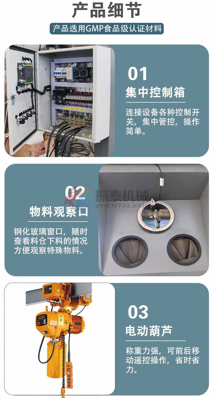 鈦白粉噸袋拆包機細(xì)節(jié)