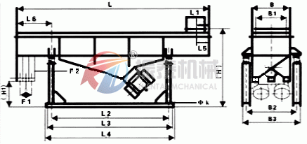 直線(xiàn)振動(dòng)篩外形圖